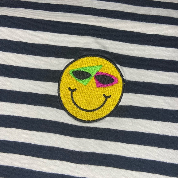 Roy Purdy Size Medium (fits Small) Black and White Stripe Short Sleeve Tee - Picture 3 of 4